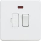 Knightsbridge  13A Switched Fused Spur with LED Matt White