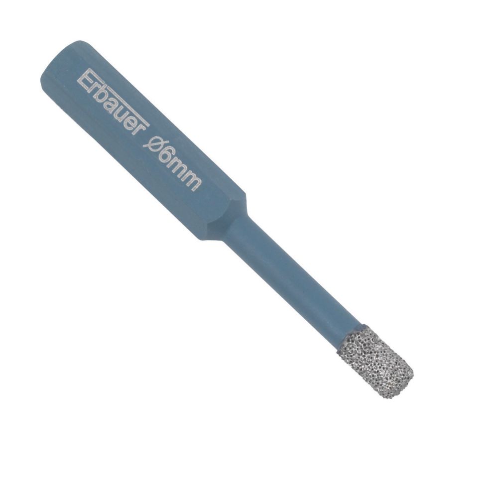 Erbauer Diamond Tile Drill Bit 6mm x 67mm Screwfix