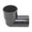 FloPlast  Conversion Bends 90° Black 40mm 5 Pack