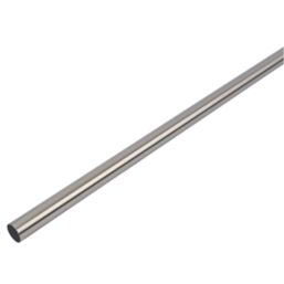 Smith & Locke Round Wardrobe Rail Brushed Nickel 1219mm x 25mm