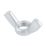 Easyfix Zinc-Plated Steel Wing Nuts M10 10 Pack