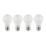 Sylvania Toledo E27 GLS LED Light Bulb Frosted 806lm 7W 4 Pack