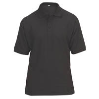 Site Tanneron Polo Shirt Black Medium 42½" Chest