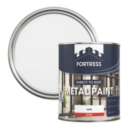 Fortress 750ml White Gloss  Metal Paint