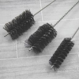 Faithfull FAIBRUSHFLUE Boiler & Flue Brush Set 3 Pieces
