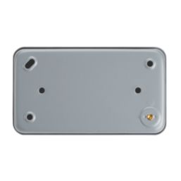 Contactum   13A 2-Gang DP Switched Metal Clad Socket with Neon with White Inserts