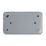 Contactum   13A 2-Gang DP Switched Metal Clad Socket with Neon with White Inserts