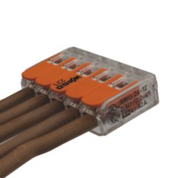 Wago 221-415 32A 5-Way Lever Connectors 25 Pack