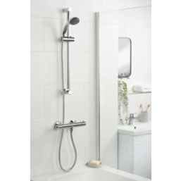 Bristan Zing Rear-Fed Exposed Chrome Thermostatic Mixer Shower