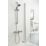 Bristan Zing Rear-Fed Exposed Chrome Thermostatic Mixer Shower