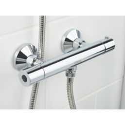 Bristan Zing Rear-Fed Exposed Chrome Thermostatic Mixer Shower