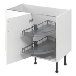 Essentials Grey  Half Moon Carousel Storage System 1000mm
