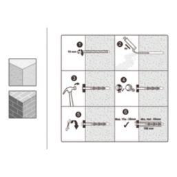 Easyfix  Hex Long Expansion Frame Fixings 10mm x 100mm 12 Pack