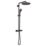 Grohe Vitalio Joy System 310 HP Rear-Fed Exposed Matt Black Thermostatic Shower System