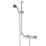 Bristan Zing Rear-Fed Exposed Chrome Thermostatic Mixer Shower
