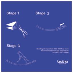 Brother HSE211E Heat Shrink Tube Tape 5.2mm x 1.5m