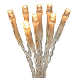 720 LED Indoor & Outdoor Very Warm White Icicle Christmas Lights 460lm