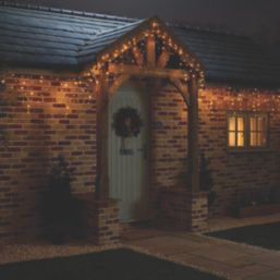 720 LED Indoor & Outdoor Very Warm White Icicle Christmas Lights 460lm