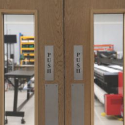 Essentials Push Sign 50mm x 200mm
