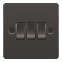 LAP  20A 16AX 3-Gang 2-Way Light Switch  Black Nickel