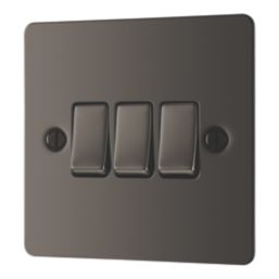 LAP  20A 16AX 3-Gang 2-Way Light Switch  Black Nickel