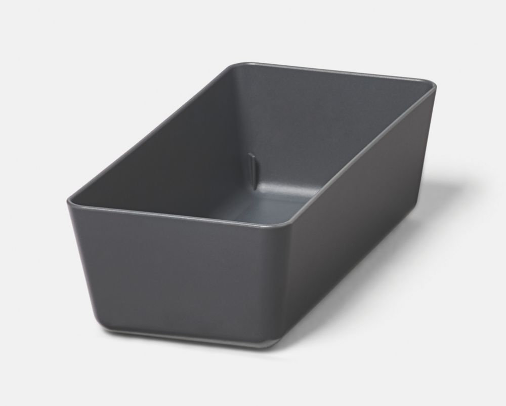 Essentials Nitaki Plastic Cutlery Tray 182mm x 90mm Grey Screwfix