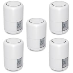 Hive TRV003 White Smart Thermostatic Radiator Head 5 Pack