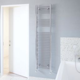 Flomasta 1600mm x 400mm 1412BTU Chrome Flat  Towel Radiator