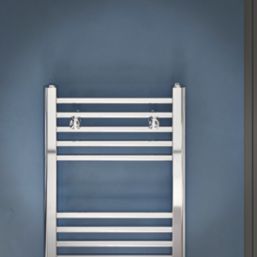 Flomasta 1600mm x 400mm 1412BTU Chrome Flat  Towel Radiator