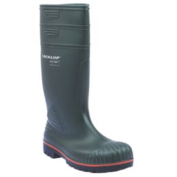 Dunlop Acifort   Safety Wellies Green Size 11