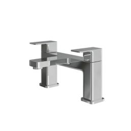 ETAL Lanza Chrome 174mm Deck Mounted Lever 2 Tap Holes Bath Mixer Tap