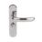 Serozzetta Shape Fire Rated LoB Latch Door Handles Pair Polished Chrome