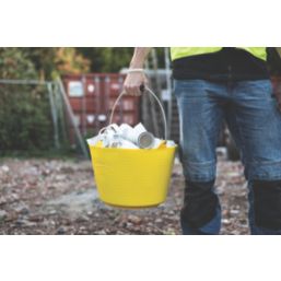 Red Gorilla  Polyethylene Bucket Yellow 22Ltr