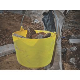 Red Gorilla  Polyethylene Bucket Yellow 22Ltr