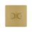 LAP  2-Gang 2-Way LED Dimmer Switch  Satin Brass with Black Inserts