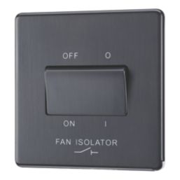 LAP  10A 1-Gang 3-Pole Fan Isolator Switch Slate Grey