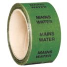 Essentials Mains Water Pipe Marking Tape Green 33m x 50mm