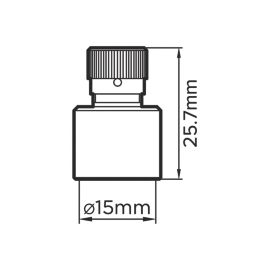 Flomasta  Brass End Feed Air Vent Cap 15mm