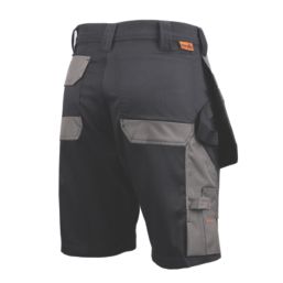 Scruffs Worker Plus Multi-Pocket Holster Work Shorts Black 34" W