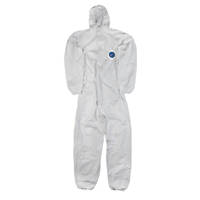 DuPont Tyvek CH5 Classic Hooded Disposable Coverall White Large 40-42" Chest 32" L