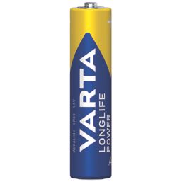 Varta Longlife Power AAA 1.5V Alkaline High Energy Batteries 4 Pack