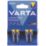 Varta Longlife Power AAA 1.5V Alkaline High Energy Batteries 4 Pack