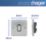 Hager Sollysta WRDP84NBSB 20A 1-Gang 2P+E Control Switch Brushed Steel with LED with Black Inserts
