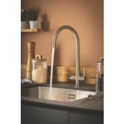 Abode Metix Monobloc Mixer Tap Brushed Nickel