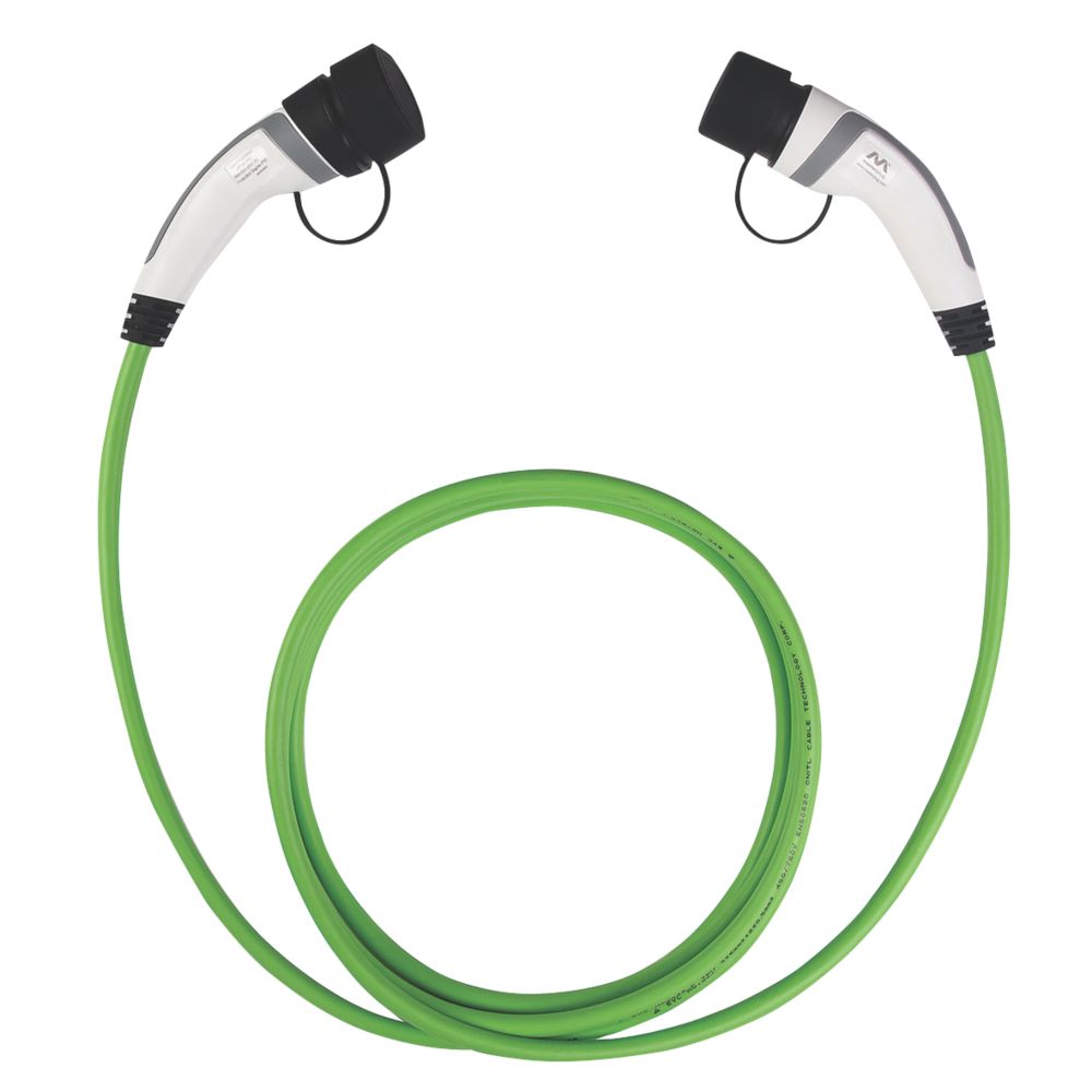 bokman EV Type 2 Charging Cable, Type 2 to Type 2 | 7.2kW | 32A | 5 Meters  | Single Phase Electric Vehicle Charging Cable