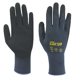 Towa ActivGrip Advance Nitrile Palm-Coated Gloves Purple Large