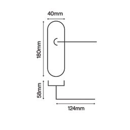 Smith & Locke Asker Fire Rated Latch Lever Door Handles Pair Polished Chrome