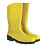 Dunlop Devon   Safety Wellies Yellow Size 12