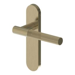 Cooke & Lewis Damgan Lever on Backplate Door Handles Pair Antique Brass