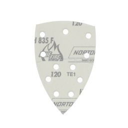 Norton  A203F 120 Grit 11-Hole Punched Multi-Material Sanding Sheets 100mm x 150mm 5 Pack